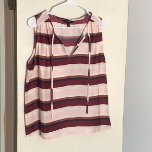 Banana Republic Striped Sleeveless Blouse